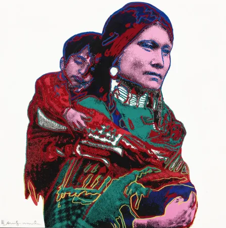 Serigrafía Warhol - Mother and Child (FS II.383)