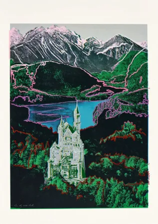 Serigrafía Warhol - Neuschwanstein (Trial Proof)