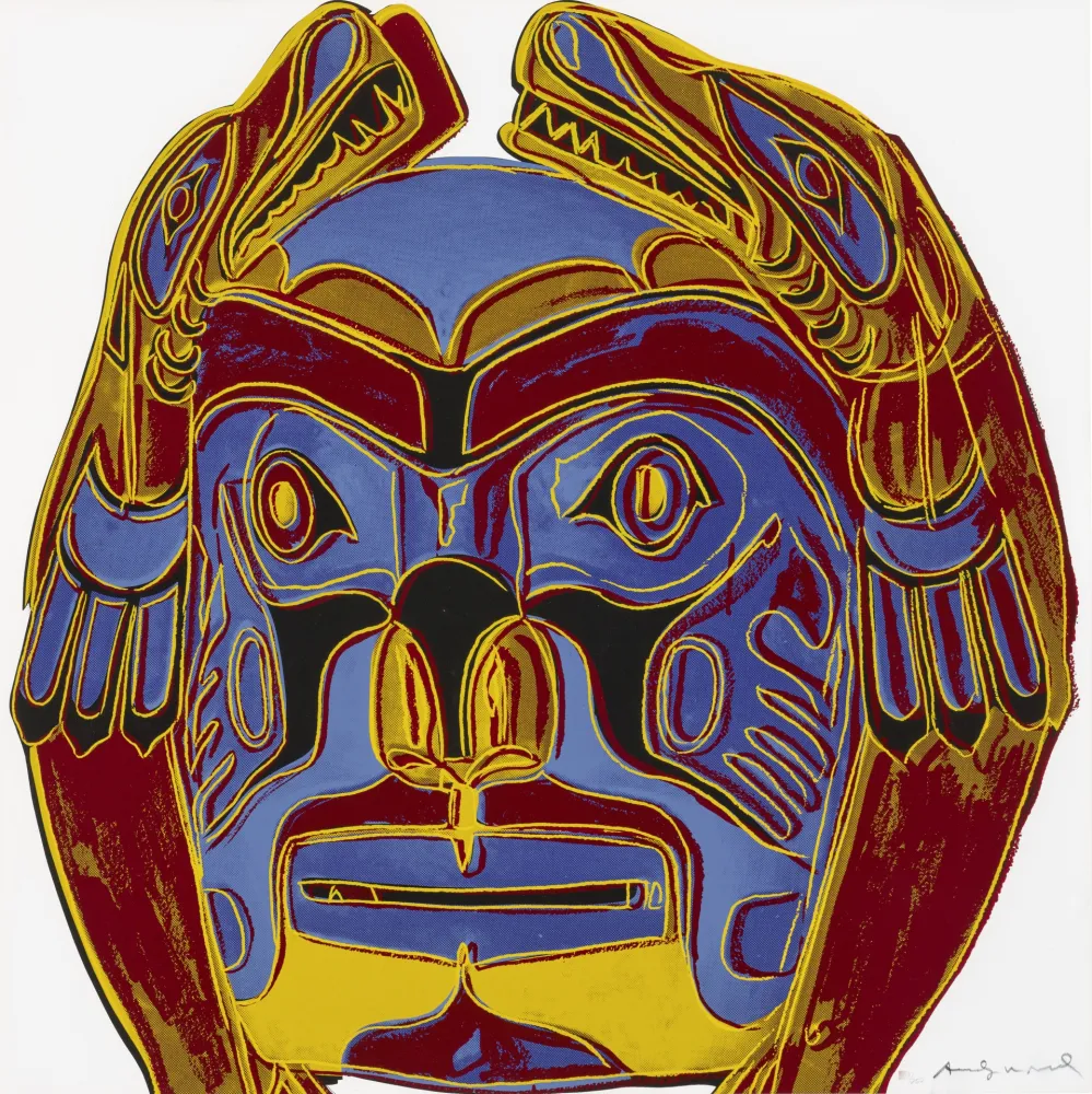Serigrafía Warhol - Northwest Coast Mask 