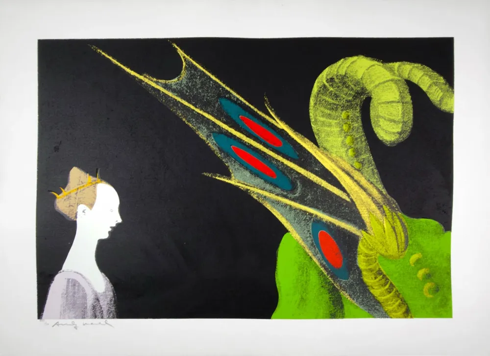 Serigrafía Warhol - Paolo Uccello, St. George and the Dragon 324
