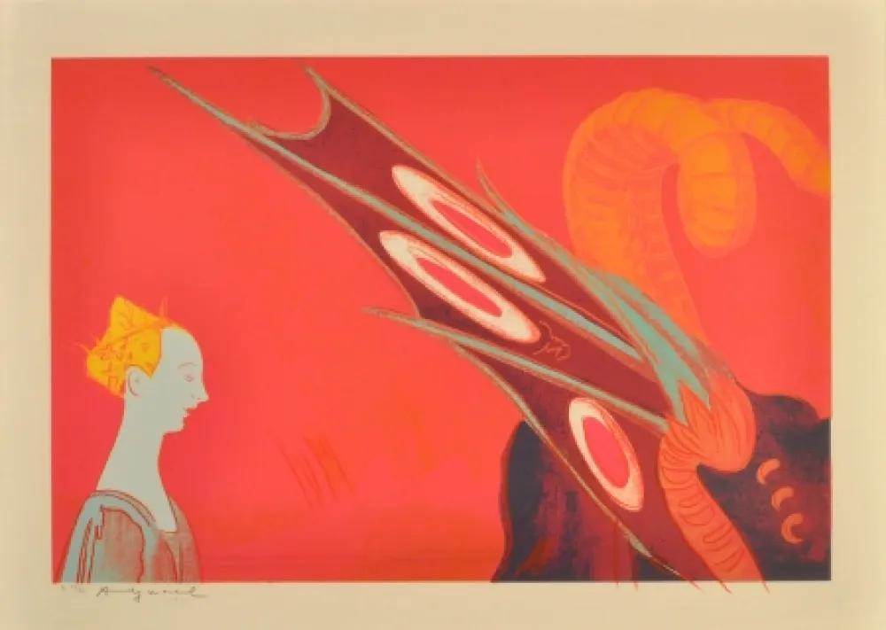 Serigrafía Warhol - Paolo Uccello (St. George and the Dragon)