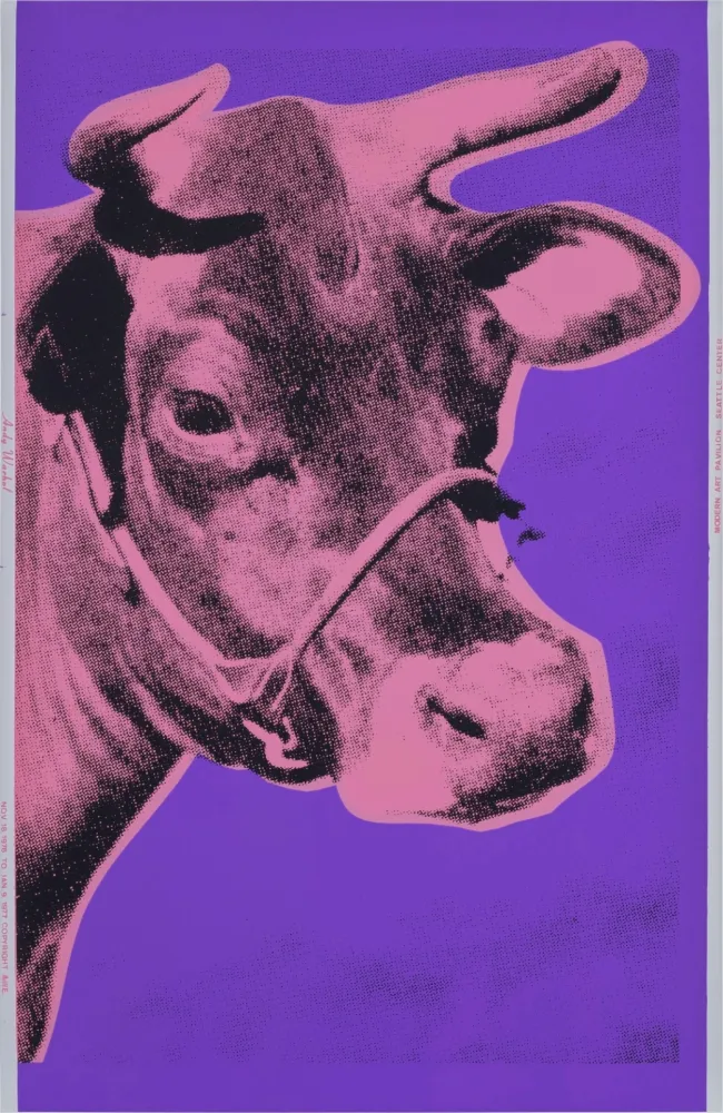 Serigrafía Warhol - Pink COW
