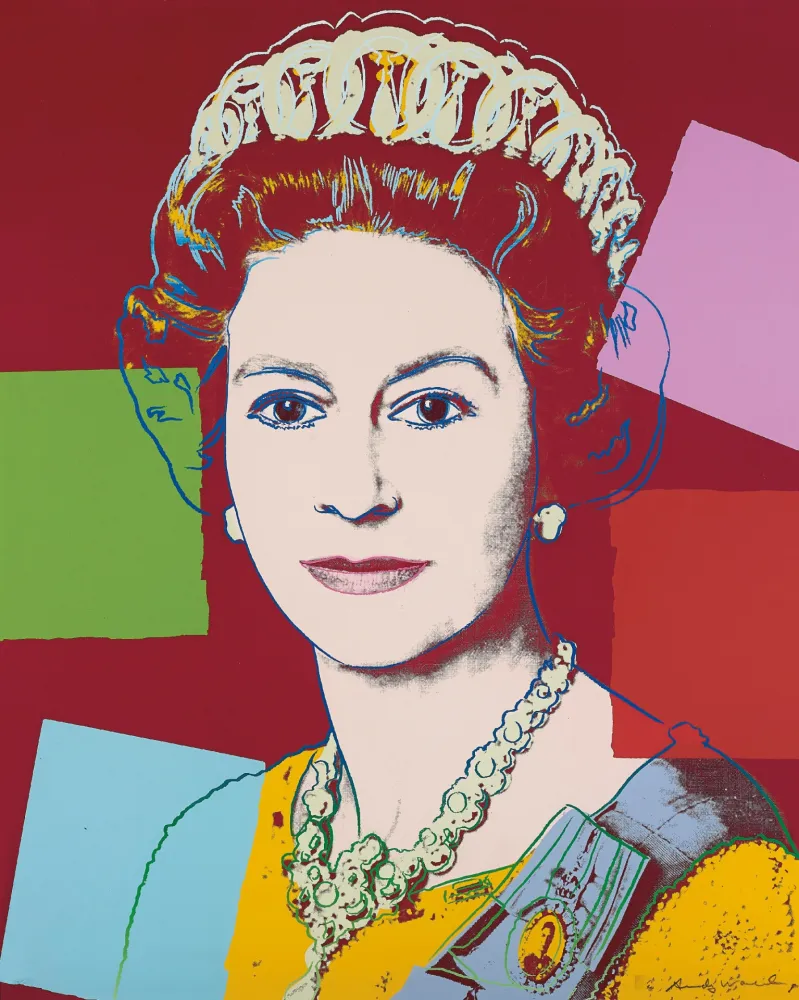 Serigrafía Warhol - Queen Elizabeth 334 