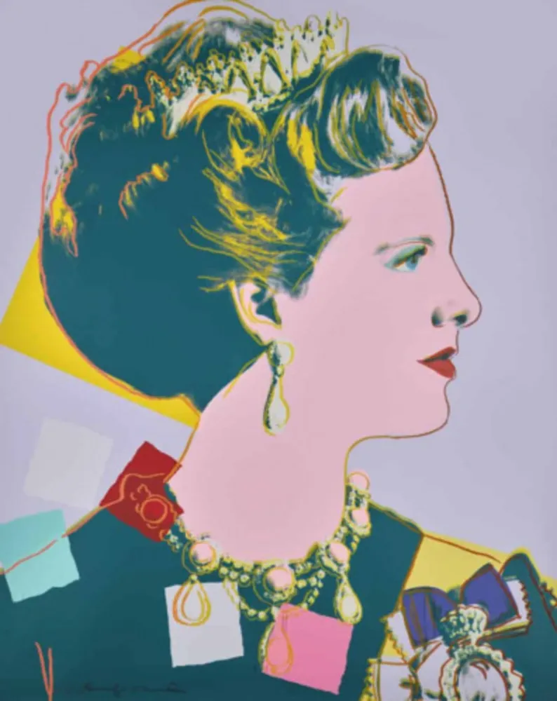 Serigrafía Warhol - Queen Margrethe II of Denmark, FS II. 342A
