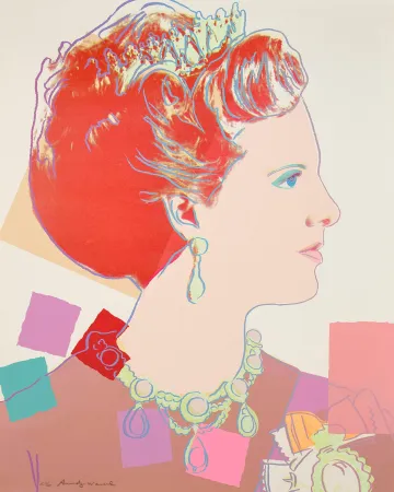 Serigrafía Warhol - Queen Margrethe II of Denmark (FS II344)