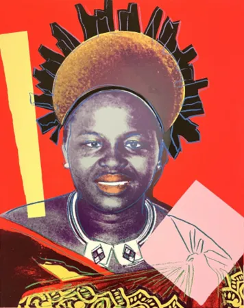 Serigrafía Warhol - Queen Ntombi Twala of Swaziland