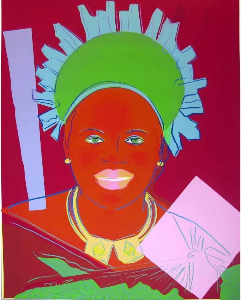 Serigrafía Warhol - Reigning Queens: Queen Ntombi Twala of Swaziland