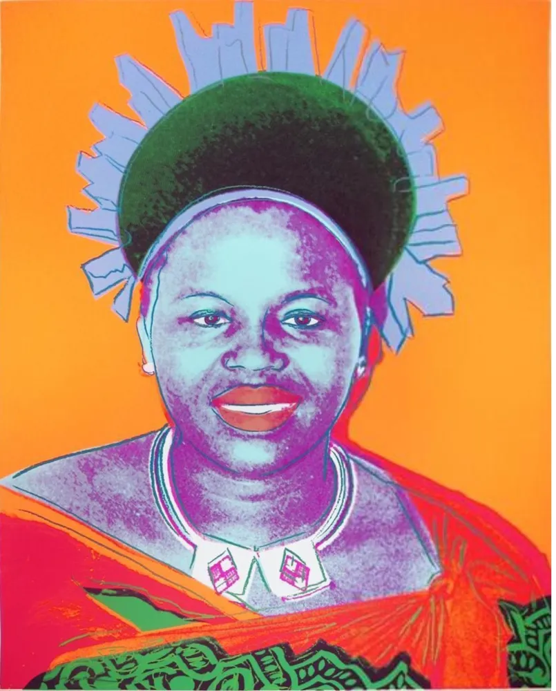 Serigrafía Warhol - Reigning Queens: Queen Ntombi Twala of Swaziland