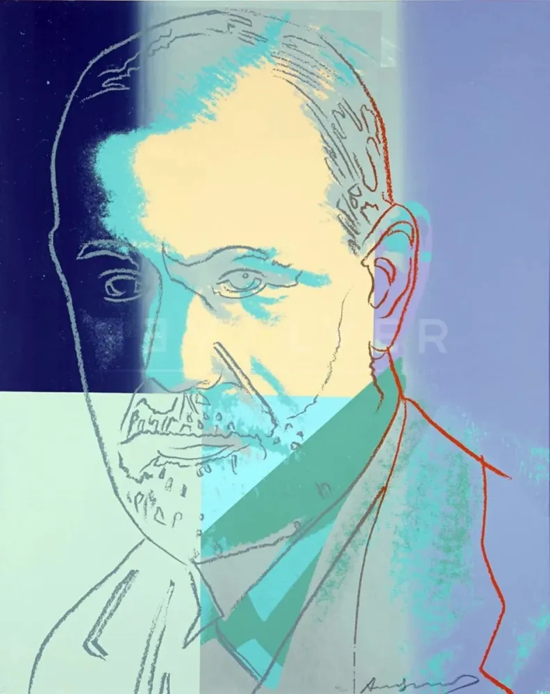 Serigrafía Warhol - Sigmund Freud 