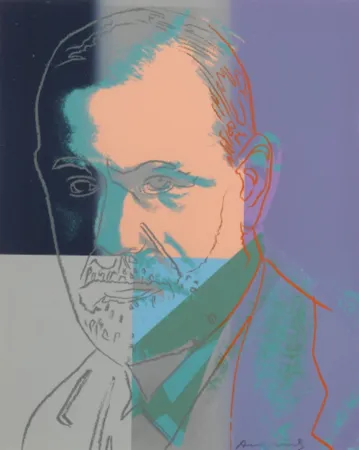 Serigrafía Warhol - Sigmund Freud, II.235