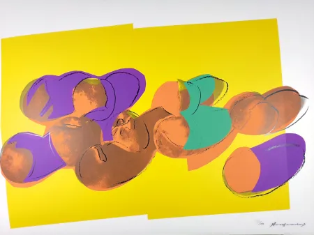 Serigrafía Warhol - Space Fruit: Peaches 202