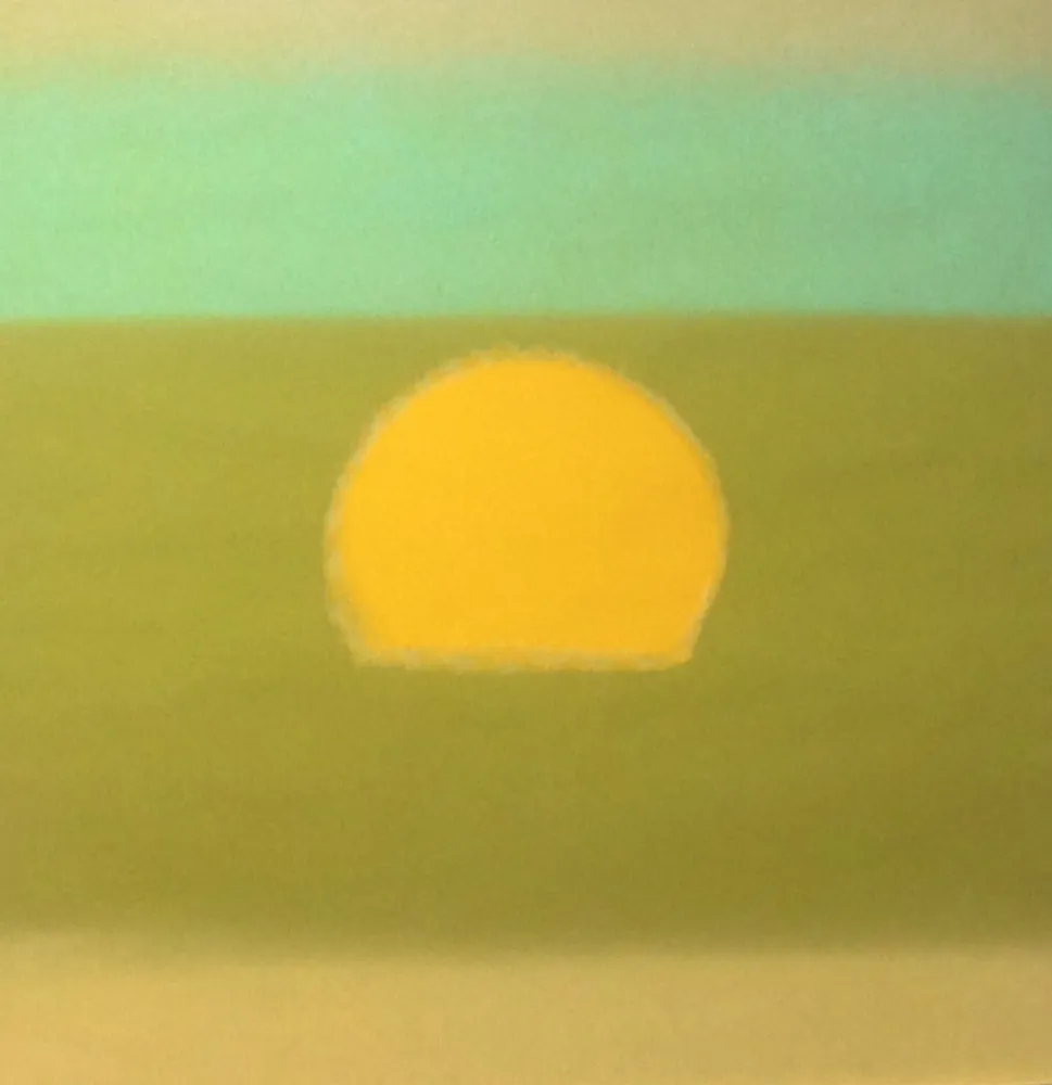 Serigrafía Warhol - Sunset (Yellow/Green) (FS II.85)