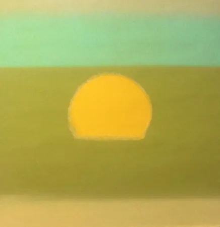 Serigrafía Warhol - Sunset (Yellow/Green) (FS II.85)