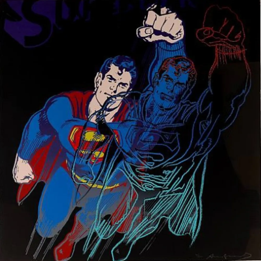 Serigrafía Warhol - Superman (II.260) From Myths portfolio