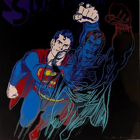 Serigrafía Warhol - Superman (II.260) From Myths portfolio