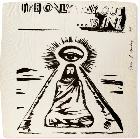 Serigrafía Warhol - The Only Way Out is In (FS IIIA.55) (Silk Scarf) 