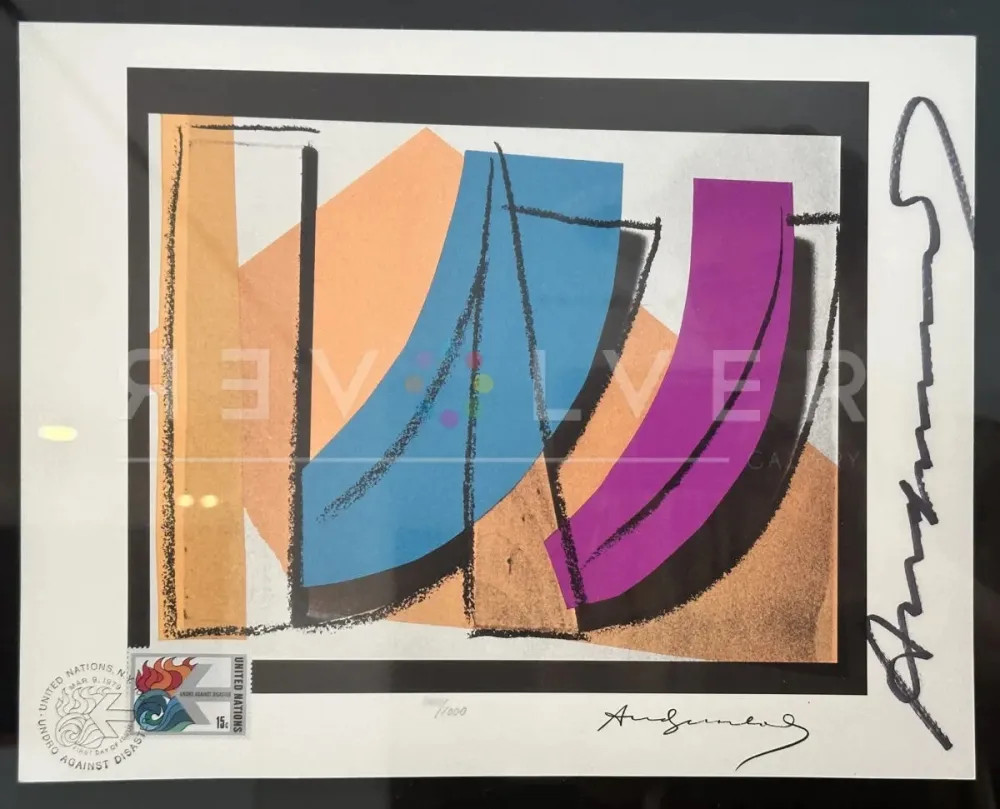 Litografía Warhol - U.N. Stamp 185
