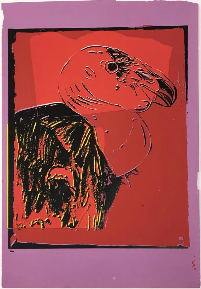 Serigrafía Warhol - Vanishing Animals: California Condor