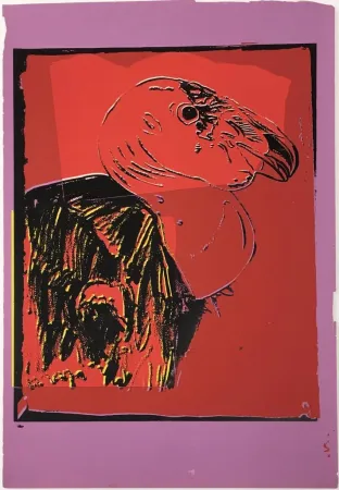 Serigrafía Warhol - Vanishing Animals: California Condor
