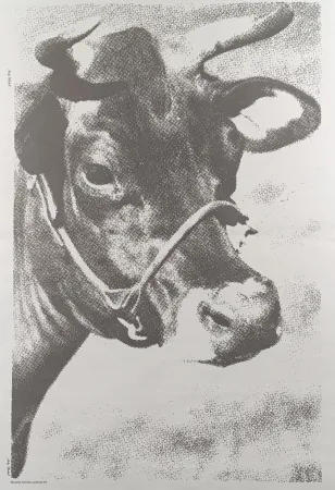 Litografía Warhol - Venice Biennale COW