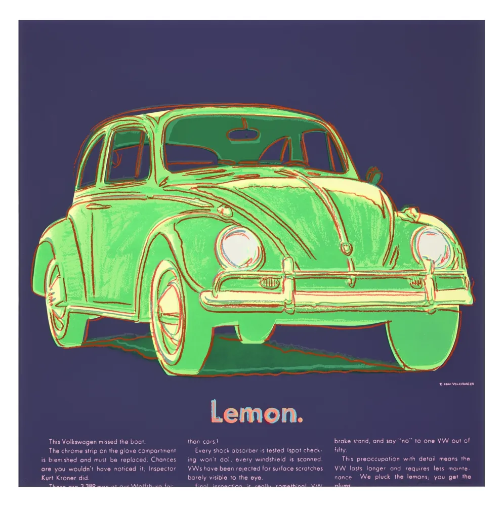 Serigrafía Warhol - Volkswagen