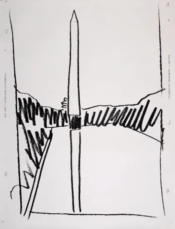 Serigrafía Warhol - Washington Monument, 1974