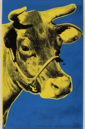 Serigrafía Warhol - Yellow COW