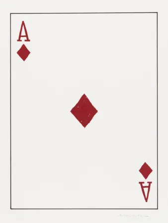 Litografía Wegman - Ace of Diamonds