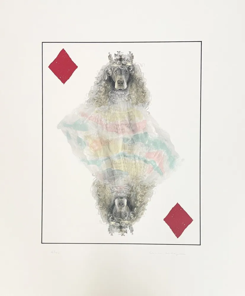 Litografía Wegman - Royal Flush (Diamonds)
