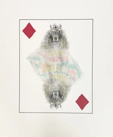 Litografía Wegman - Royal Flush (Diamonds)