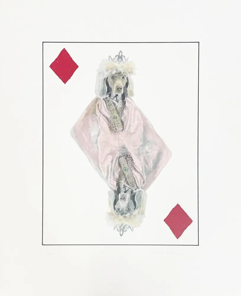 Litografía Wegman - Royal Flush (Diamonds)