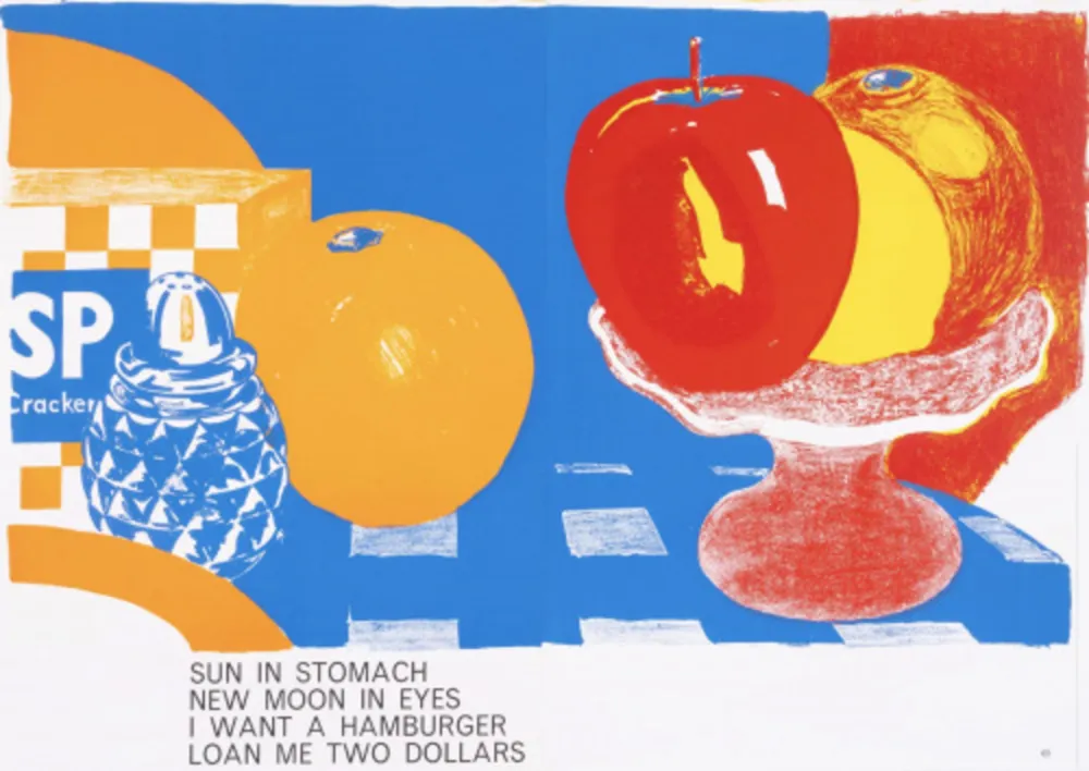 Litografía Wesselmann - Apples and Oranges, from the One Cent Life portfolio