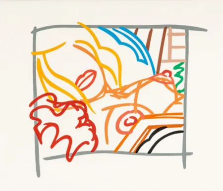 Serigrafía Wesselmann - Bedroom Blonde Doodle with Photo