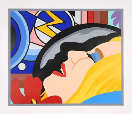 Serigrafía Wesselmann - Bedroom Face with Lichtenstein