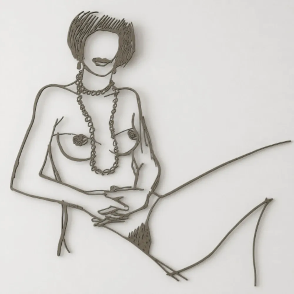 Múltiple Wesselmann - Monica with Necklace, Hands Folded