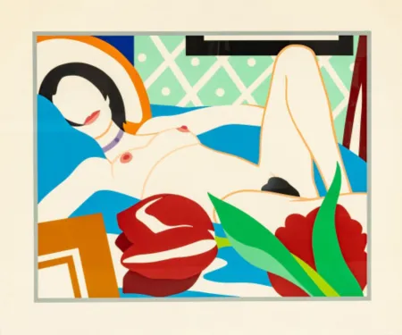 Serigrafía Wesselmann - Monica with Tulips