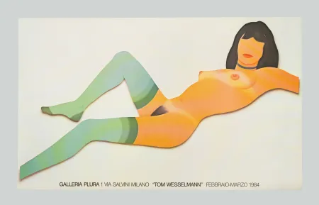 Litografía Wesselmann - Nude