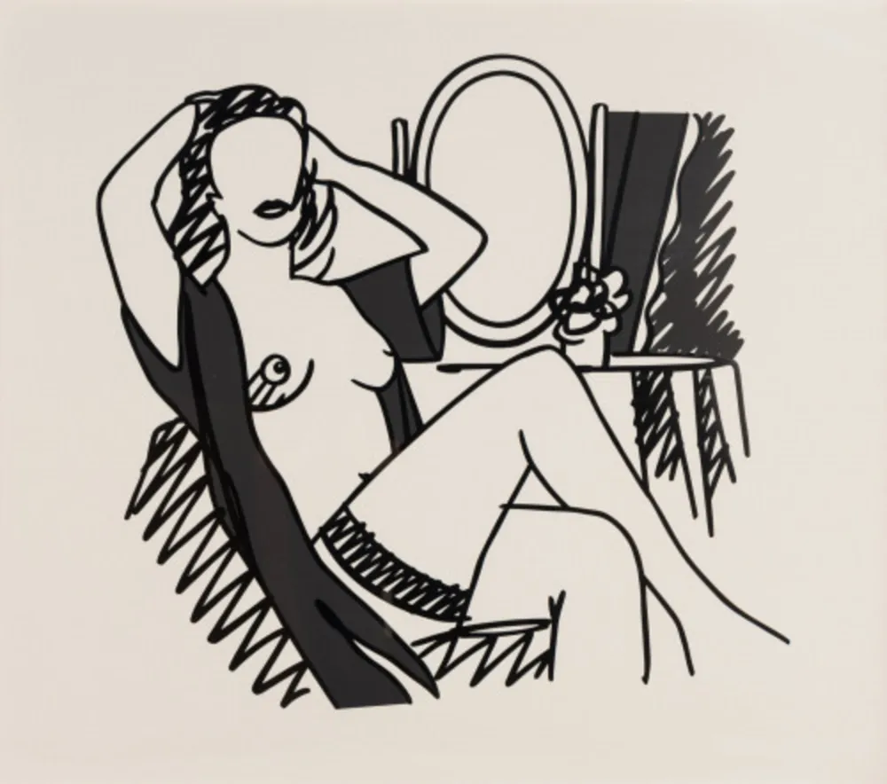 Serigrafía Wesselmann - Nude and Mirror
