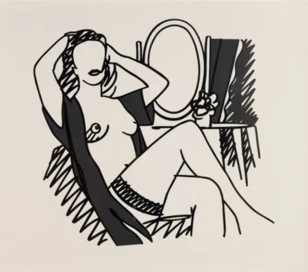Serigrafía Wesselmann - Nude and Mirror