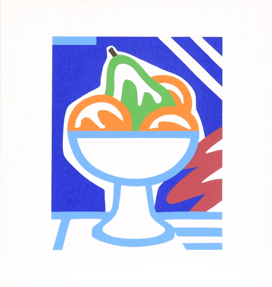 Serigrafía Wesselmann - Still Life with Pear and Oranges