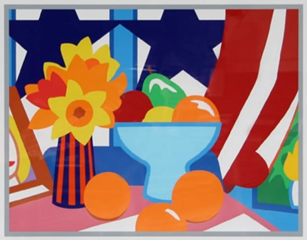 Serigrafía Wesselmann - Still Life with Red Curtain