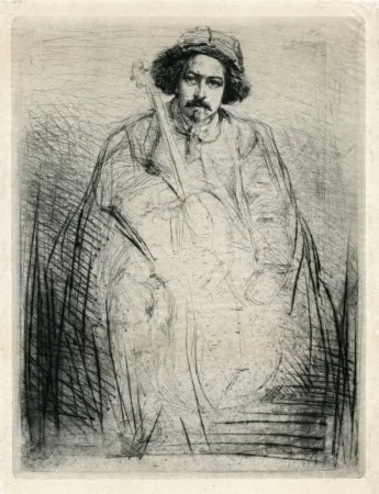 Grabado Whistler - Becquet - Plate 8 from A Series of Sixteen Etchings