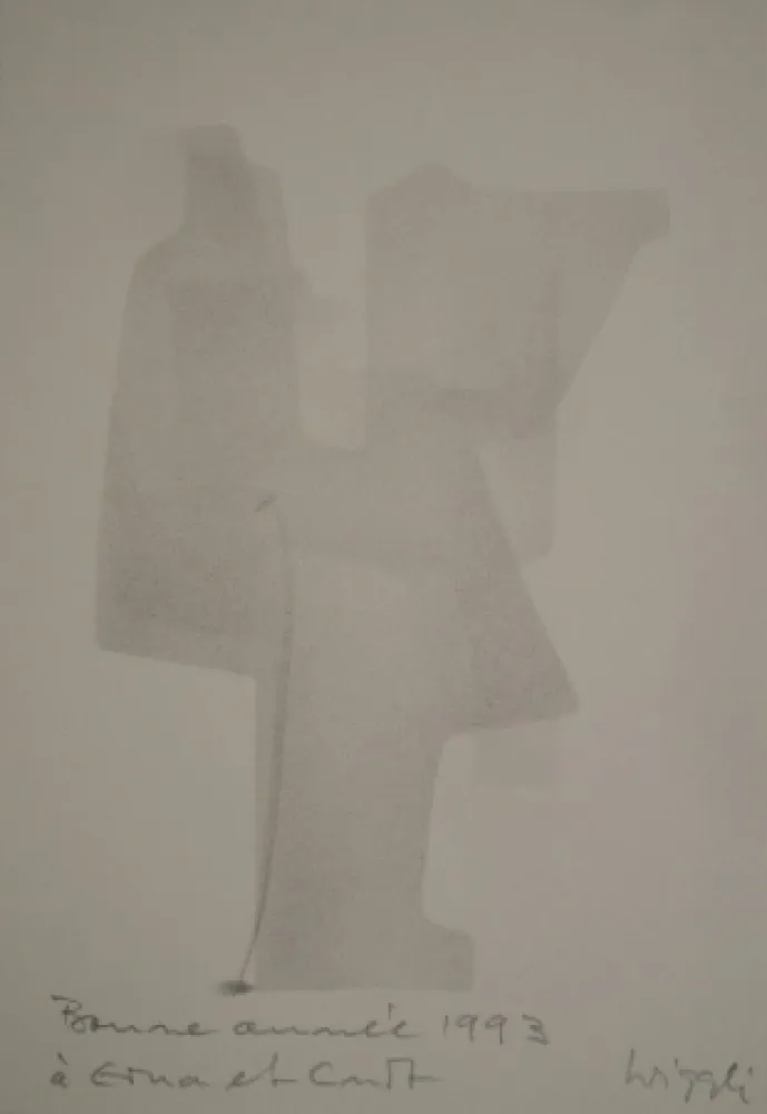 Litografía Wiggli - Neujahrskarte 1993