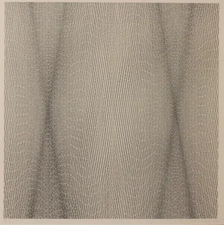 Litografía Wilding - GRAPHIC INTERFERENCE WITH PROGRESSIVE LATTICE - EXACTA FROM CONSTRUCTIVISM TO SYSTEMATIC ART 1918-1985