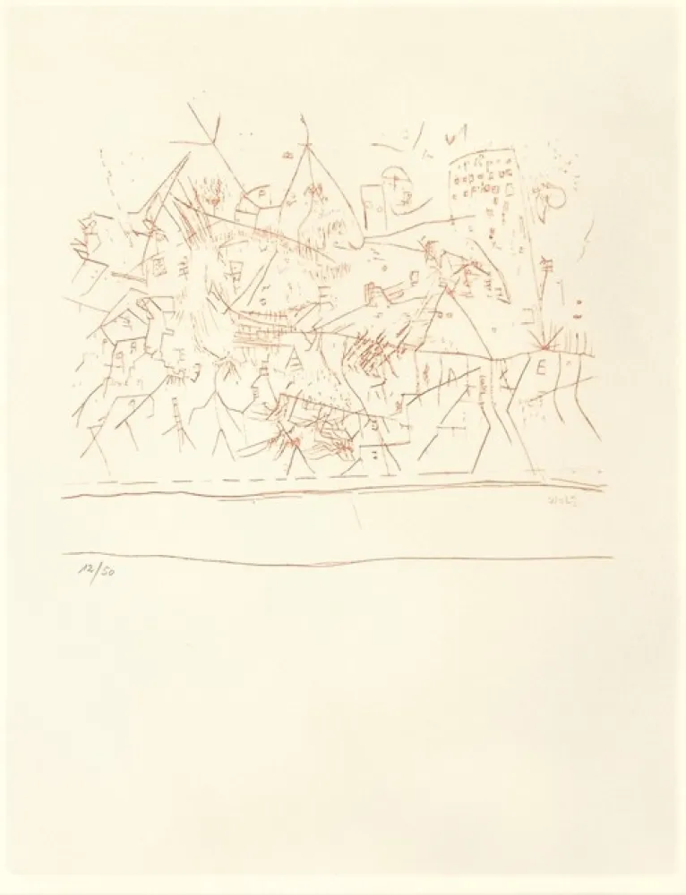 Litografía Wols - Untitled