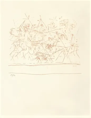 Litografía Wols - Untitled