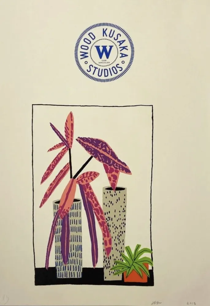 Litografía Wood - Notepad Doodle 3 (State II)