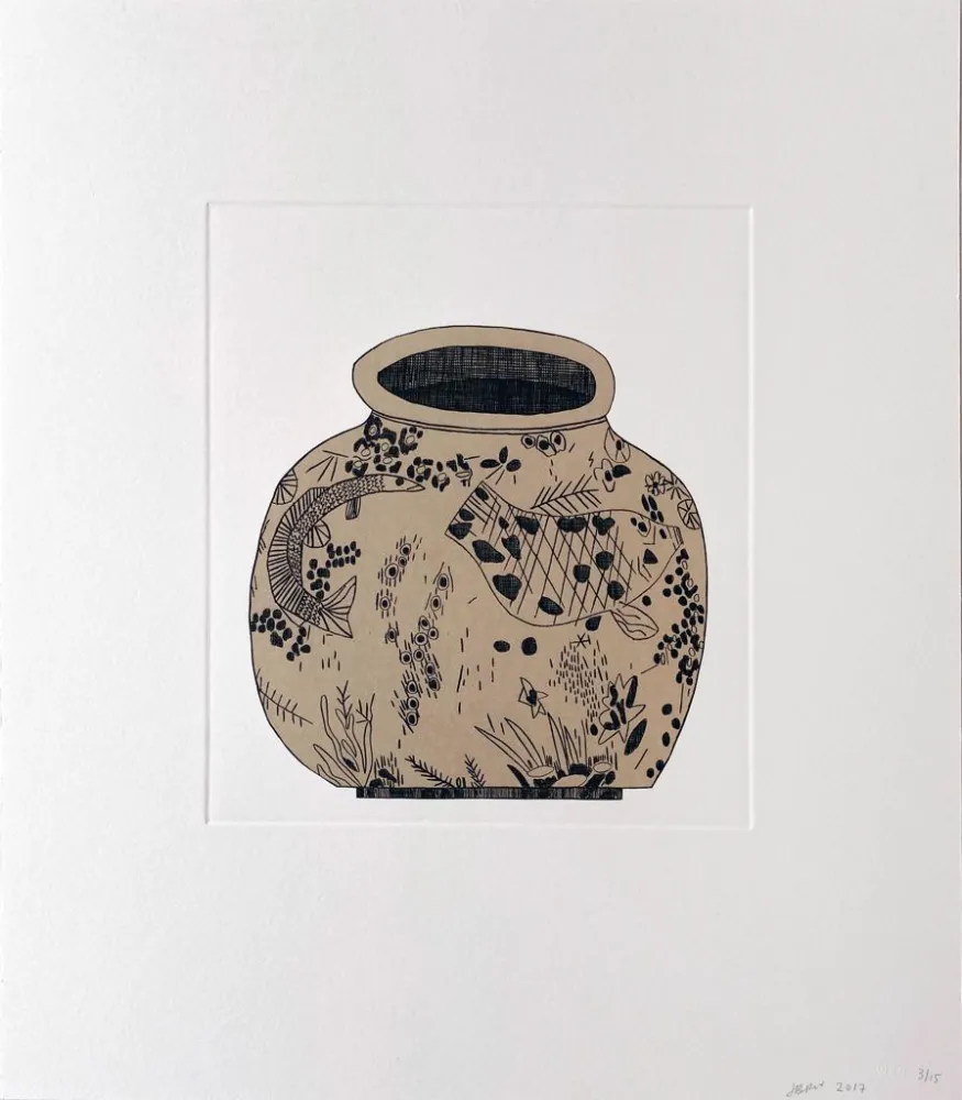 Grabado Wood - Untitled (1) from 8 Pots