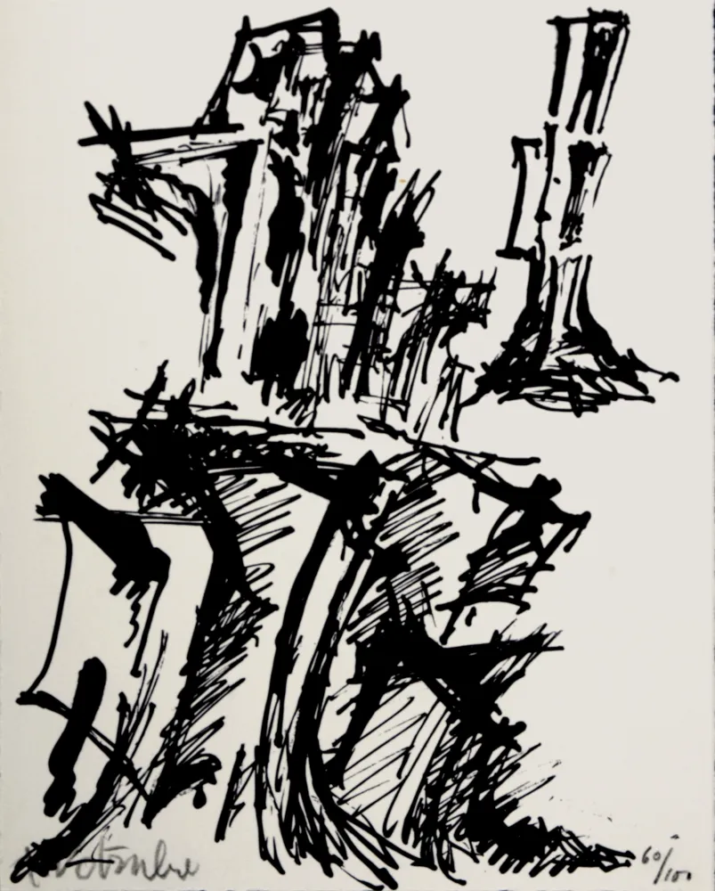 Litografía Wotruba - Composition, 1967 - Hand-signed!