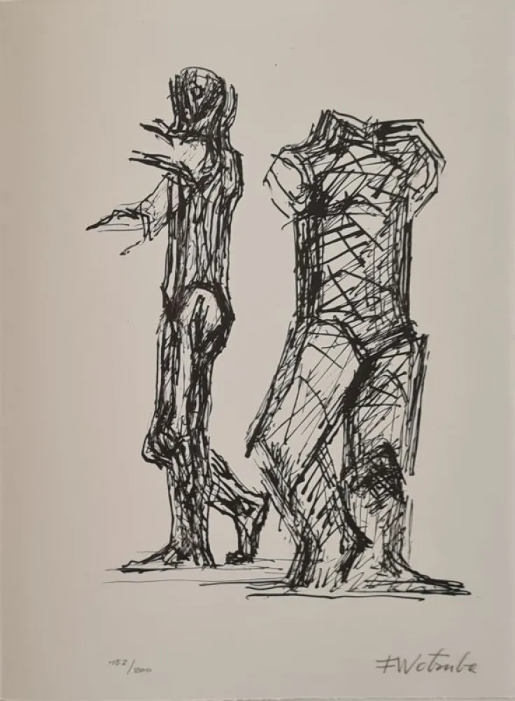 Litografía Wotruba - Erker-Treffen 2 